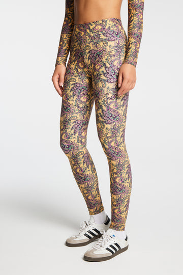 PAISELY LEGGINGS OCHER
