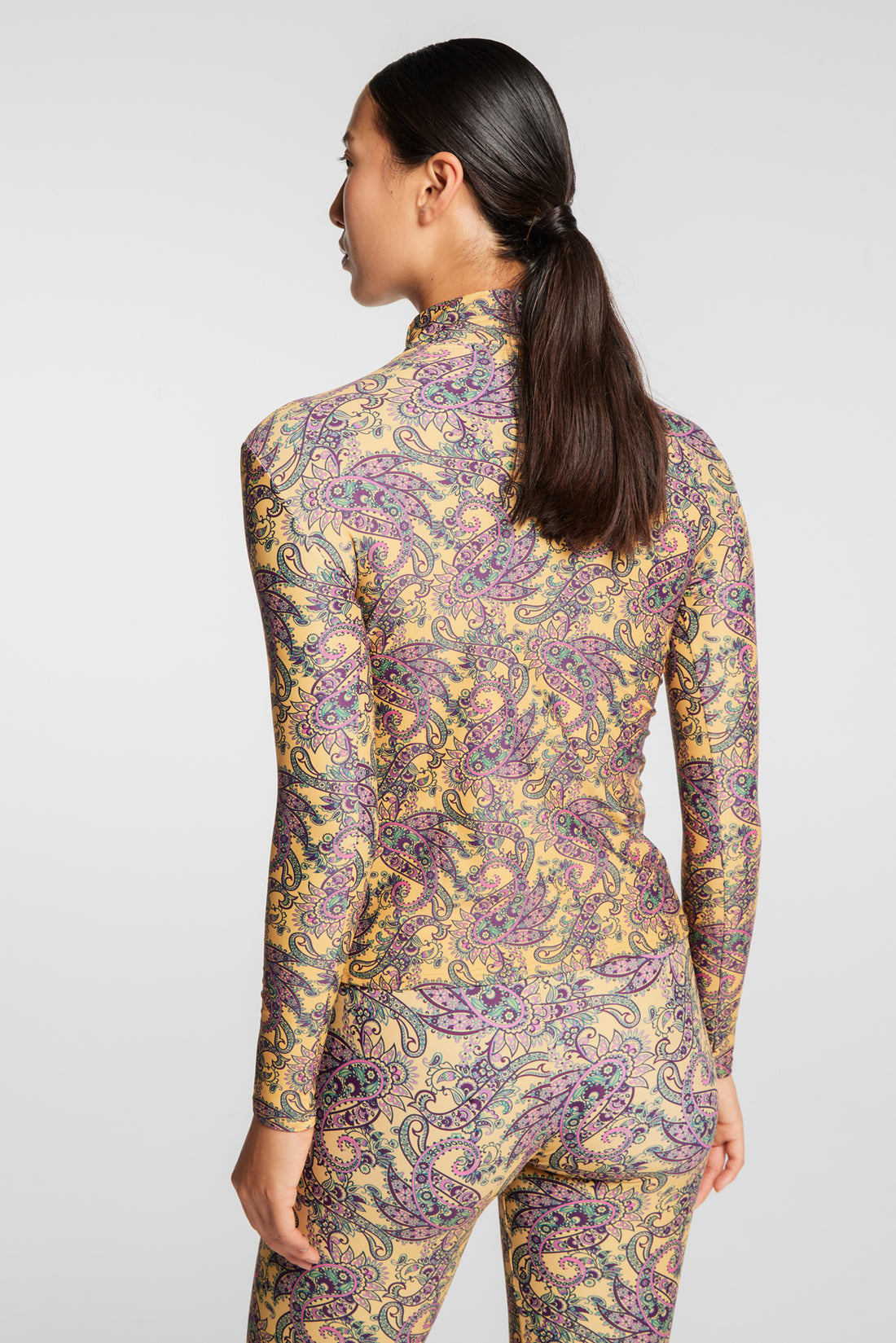 PAISELY TOP OCHRE