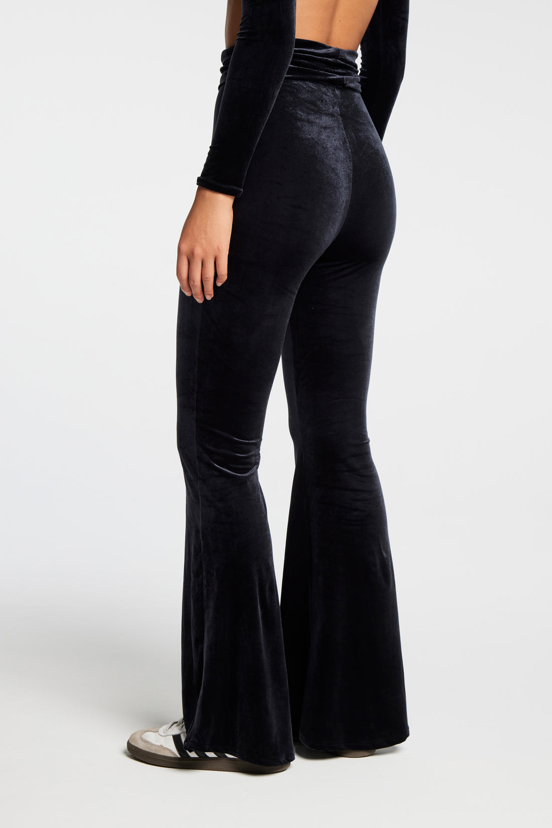 PANTALONI A ZAMPA ALCHIMIA NERO