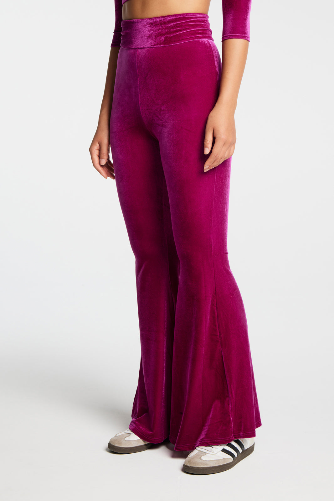 ALCHIMIA MAGENTA FLARED PANTS
