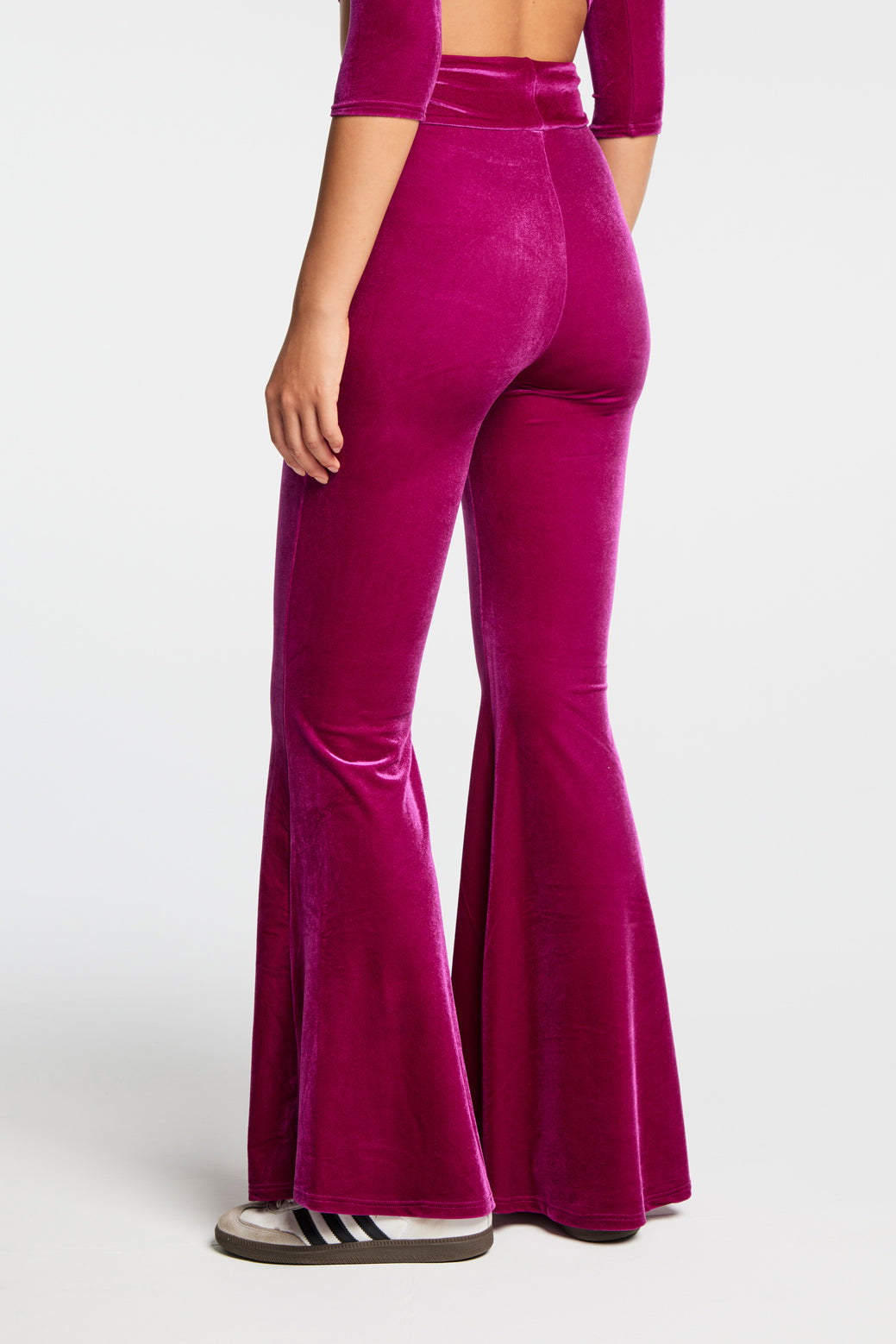 PANTALONI A ZAMPA ALCHIMIA MAGENTA